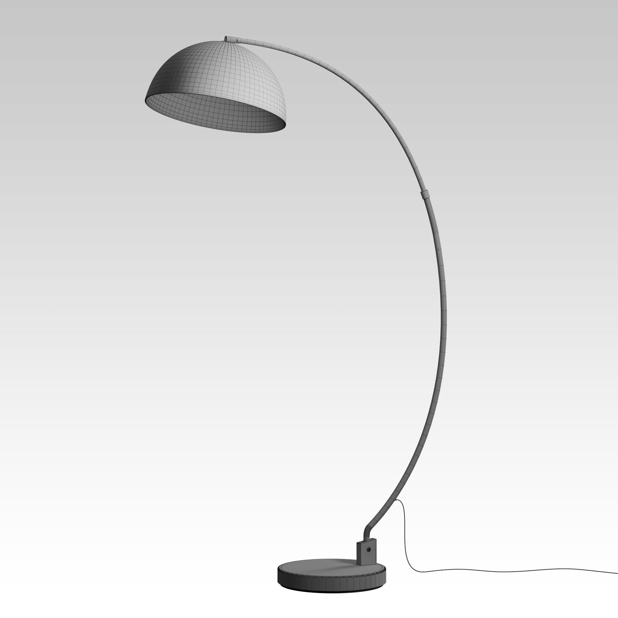The Arc Black Floor Lamp 3D model_8