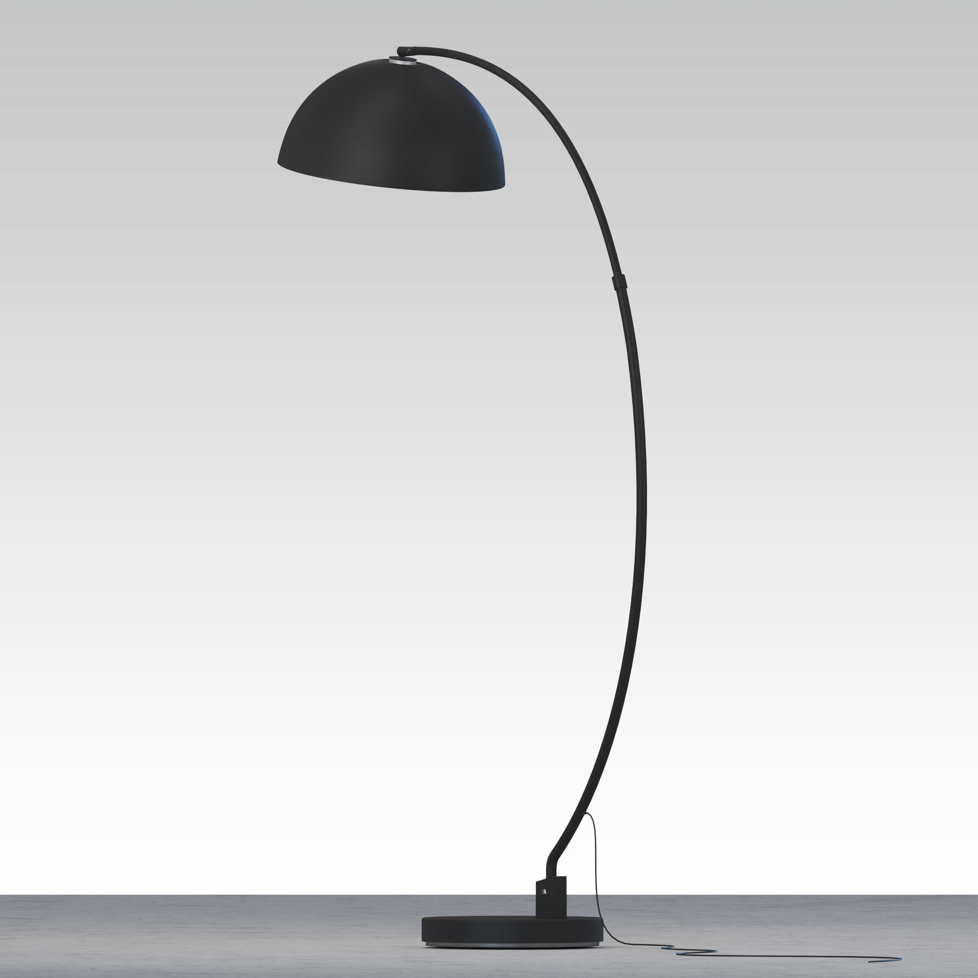 The Arc Black Floor Lamp 3D model_6