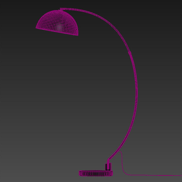 The Arc Black Floor Lamp 3D model_18