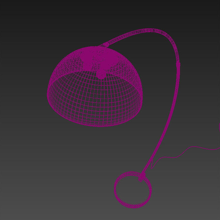 The Arc Black Floor Lamp 3D model_14