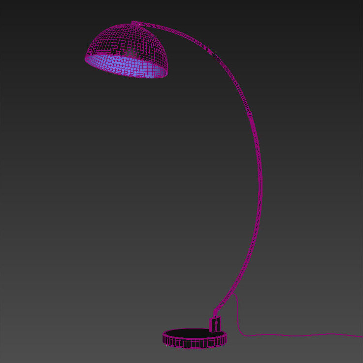 The Arc Black Floor Lamp 3D model_11