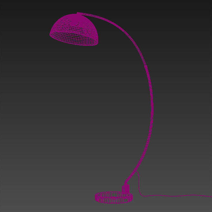 The Arc Black Floor Lamp 3D model_12