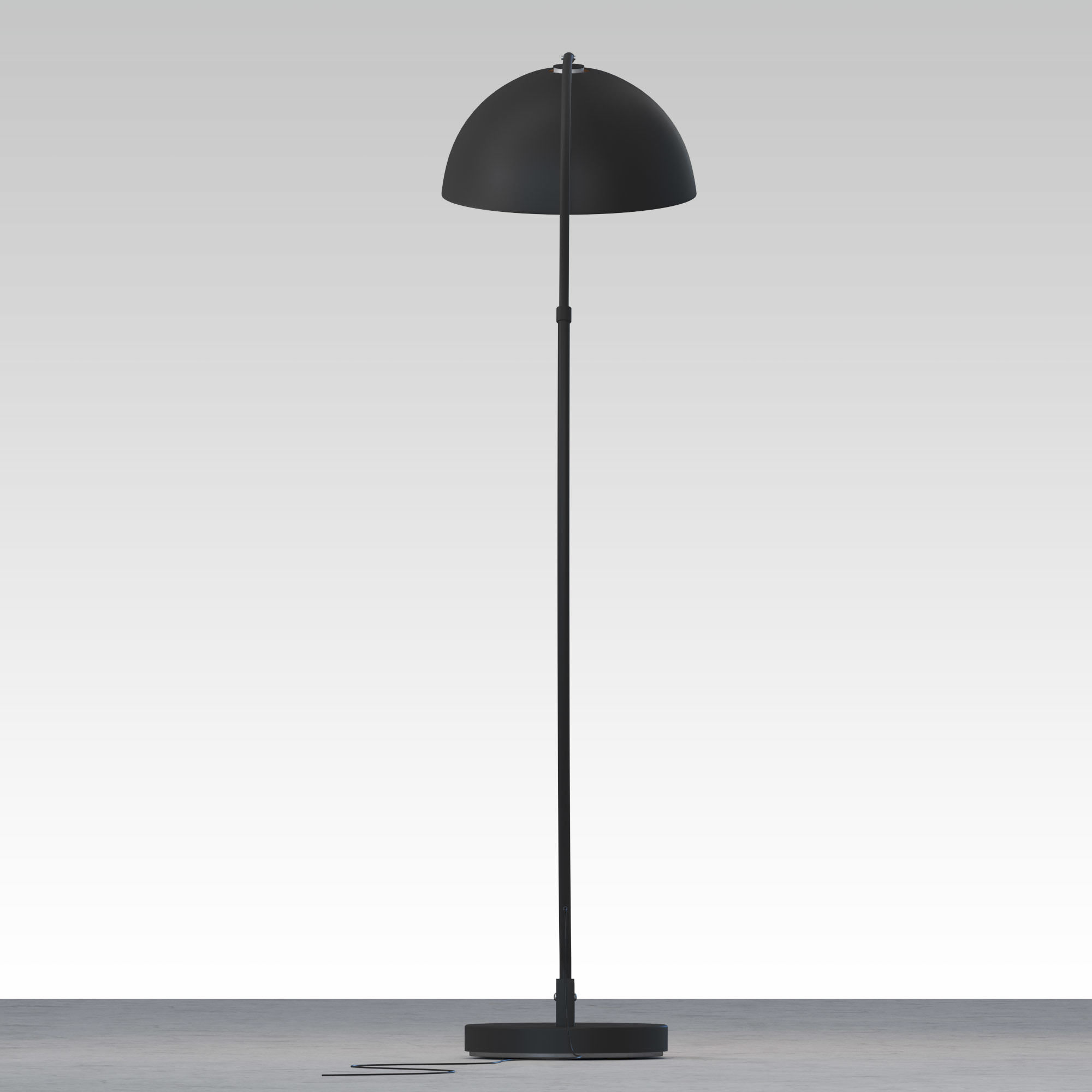 The Arc Black Floor Lamp 3D model_7