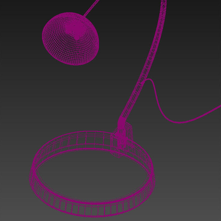 The Arc Black Floor Lamp 3D model_20