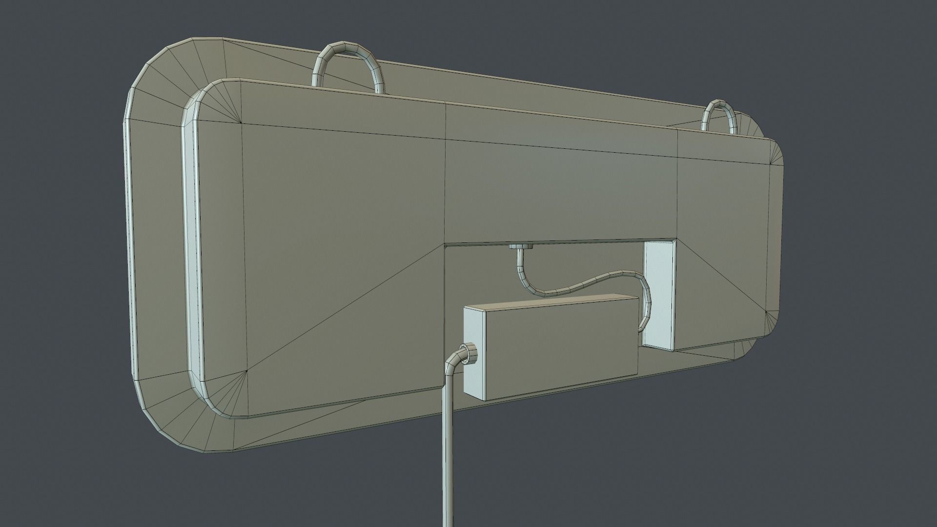 Neon Open Sign PBR Game Ready Low-poly 3D model_14