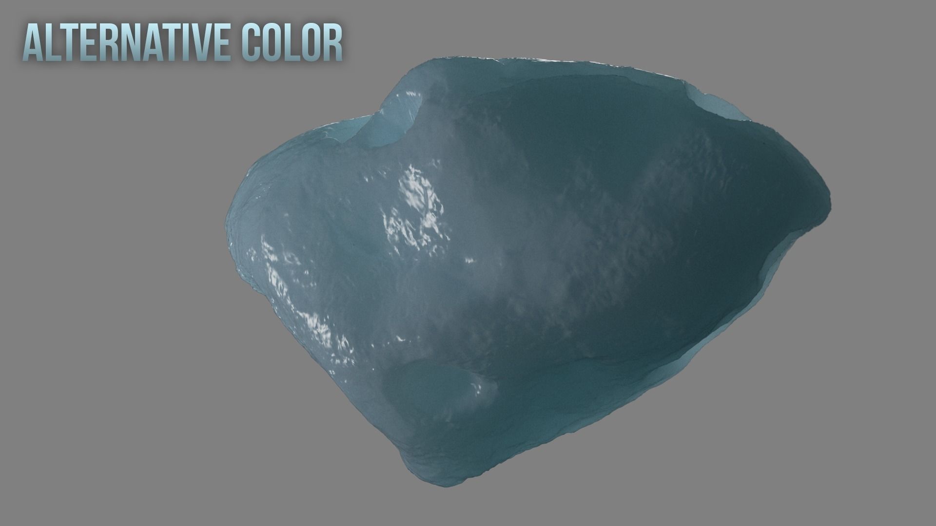 Ice Asteroid 3D model_11