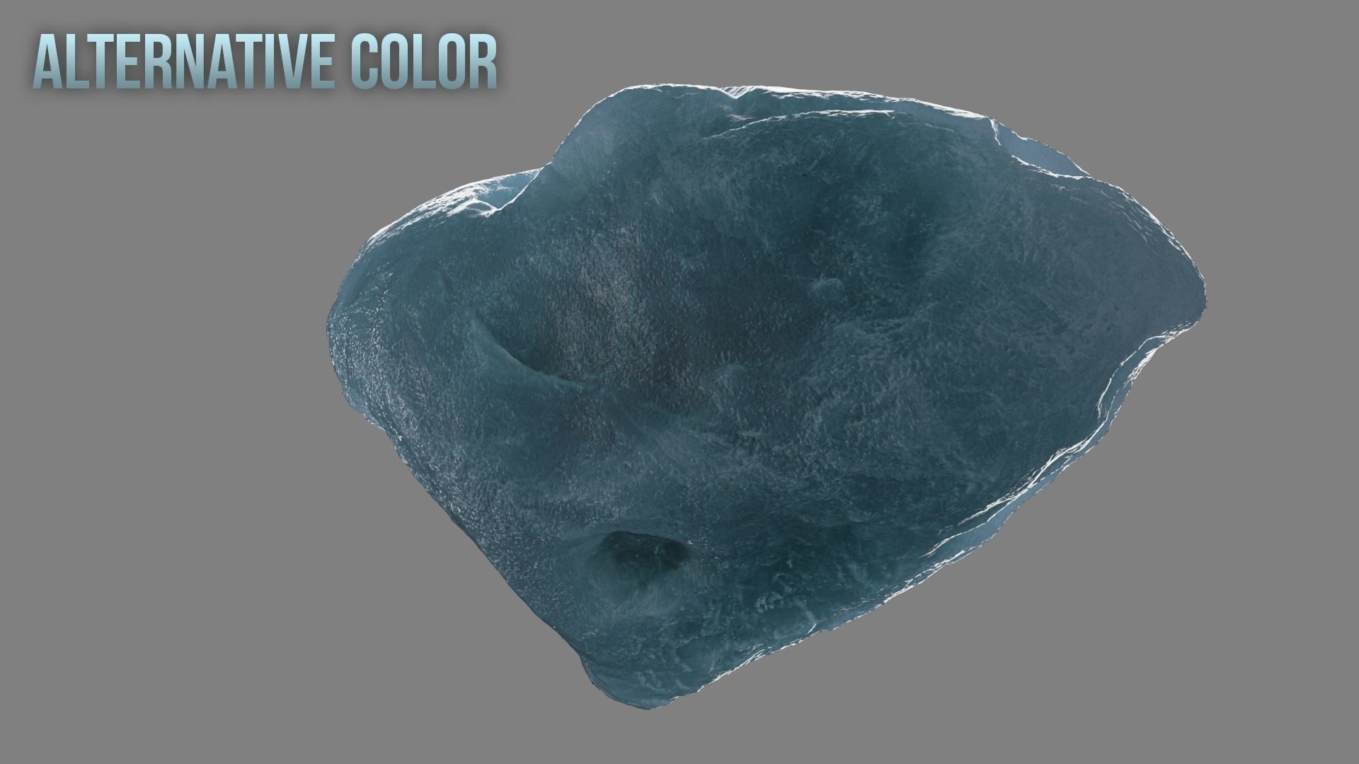 Ice Asteroid 3D model_13