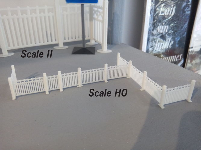 Concrete Fence Free 3D print model