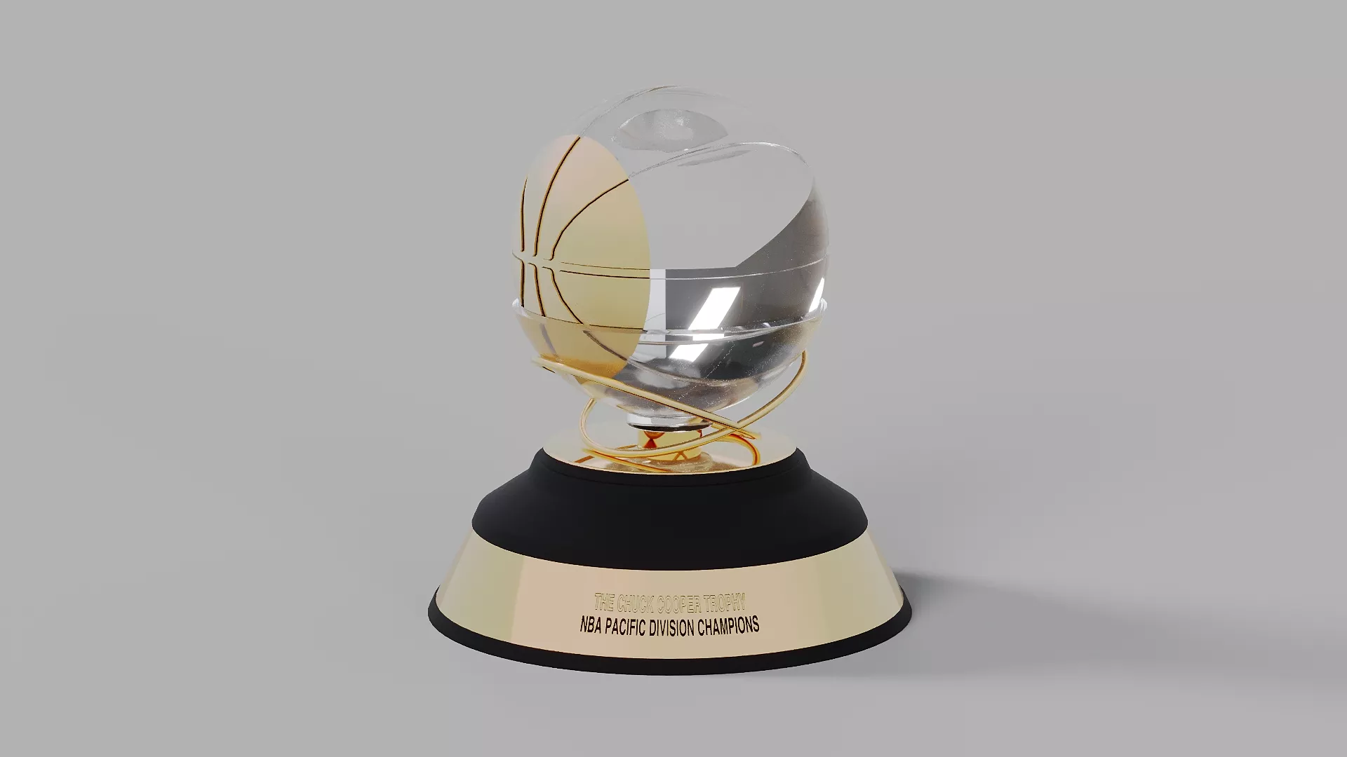 NBA Pacific Division The Chuck Cooper Trophy 3D model