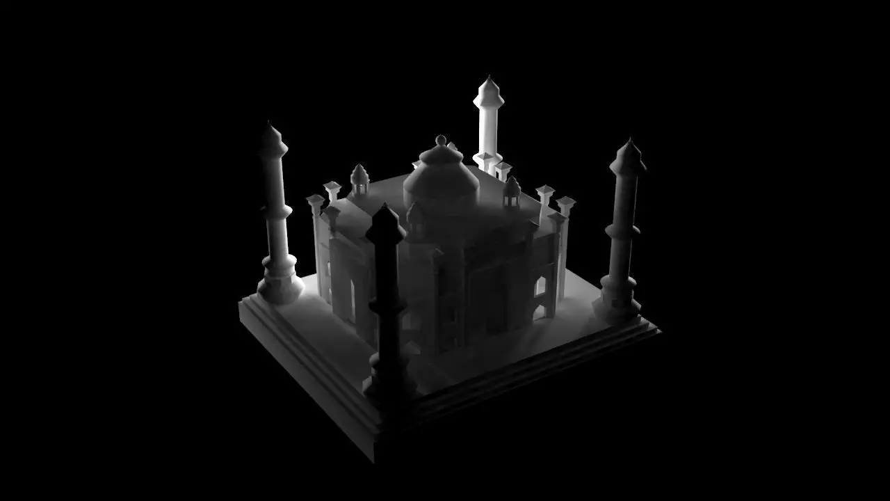 TAJMAHAL taj mahal Low-poly 3D model_0