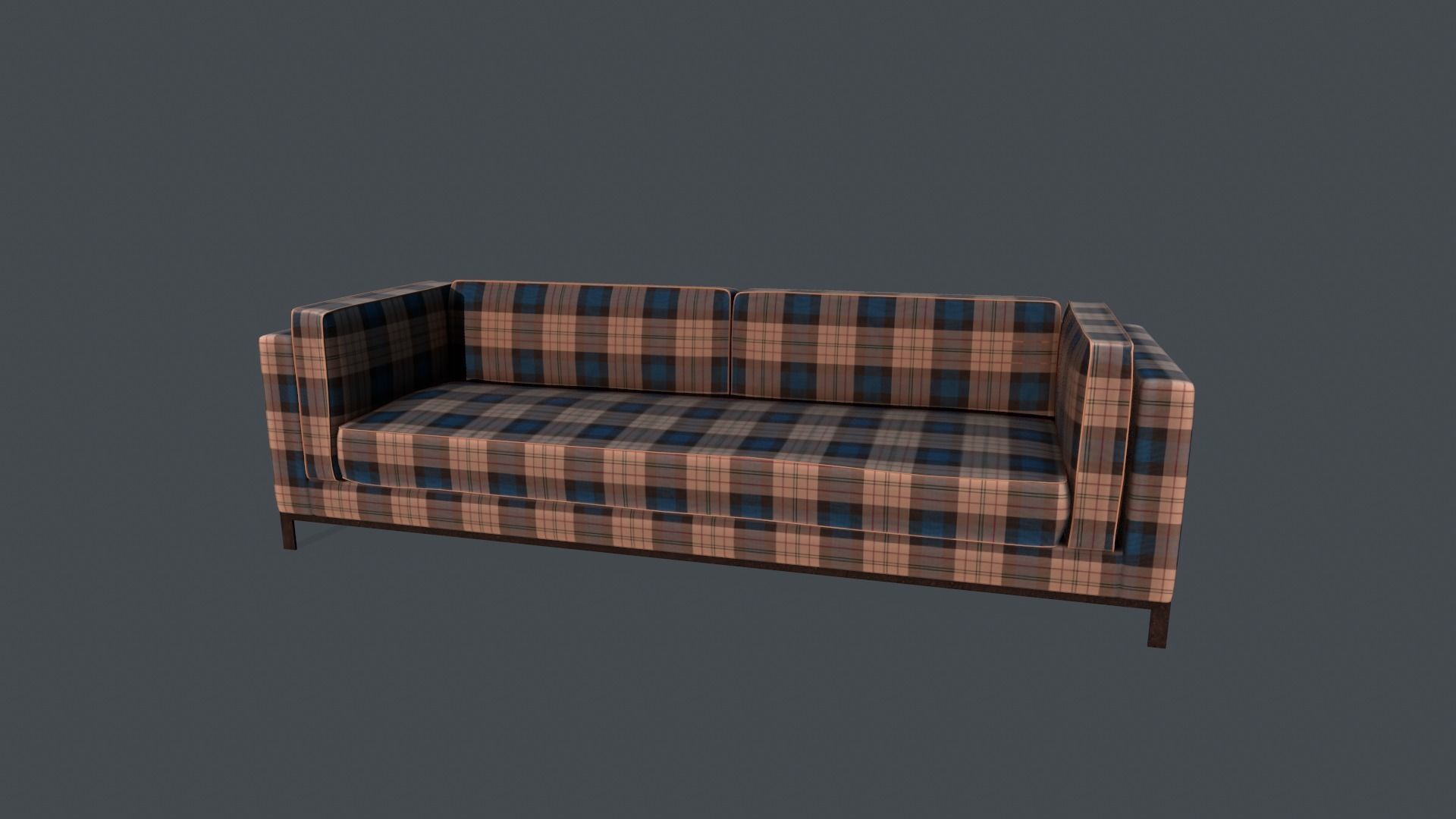 Modern Sofa Free low-poly 3D model_3