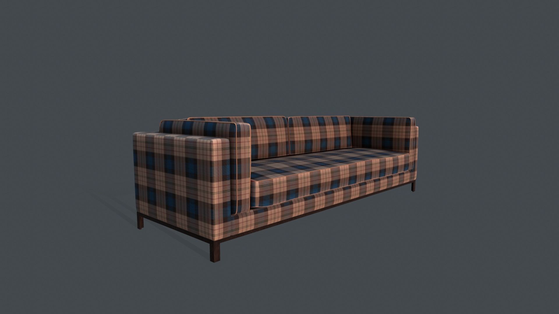 Modern Sofa Free low-poly 3D model_4