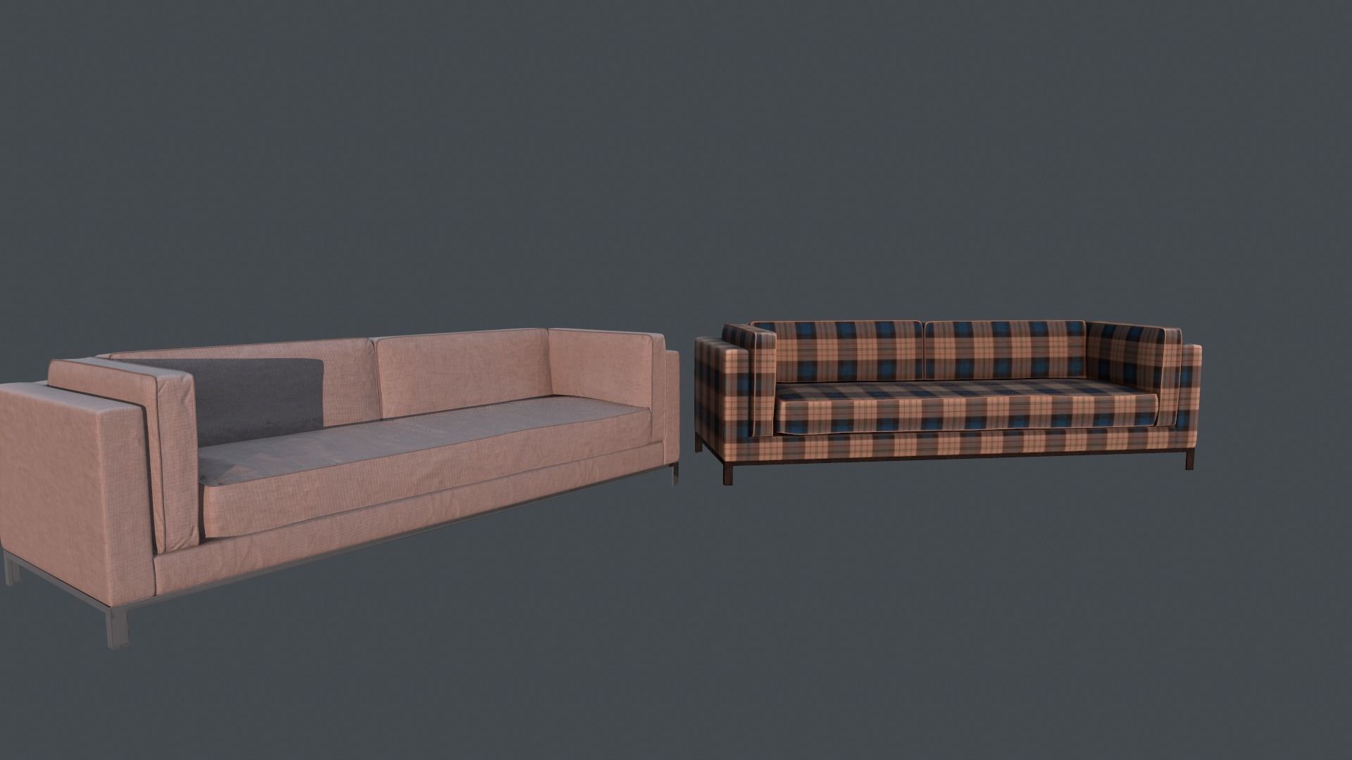 Modern Sofa Free low-poly 3D model_0