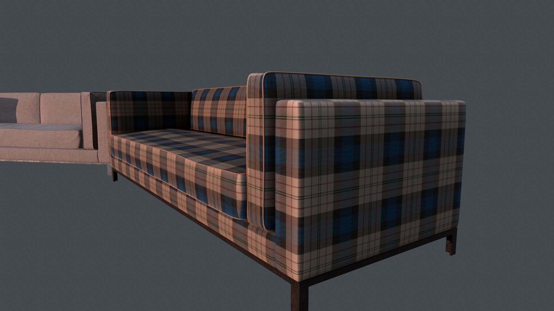 Modern Sofa Free low-poly 3D model_6