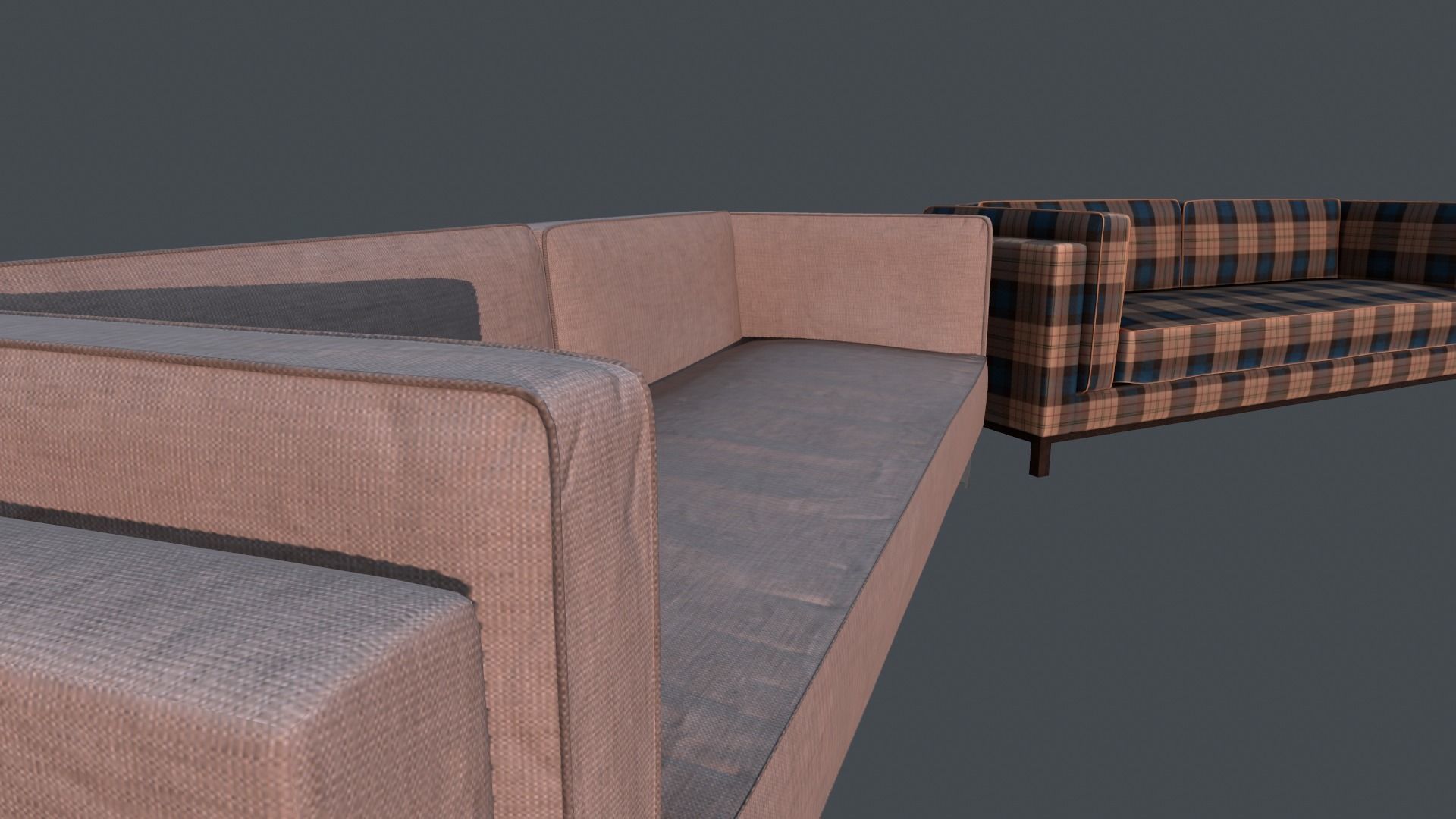 Modern Sofa Free low-poly 3D model_7