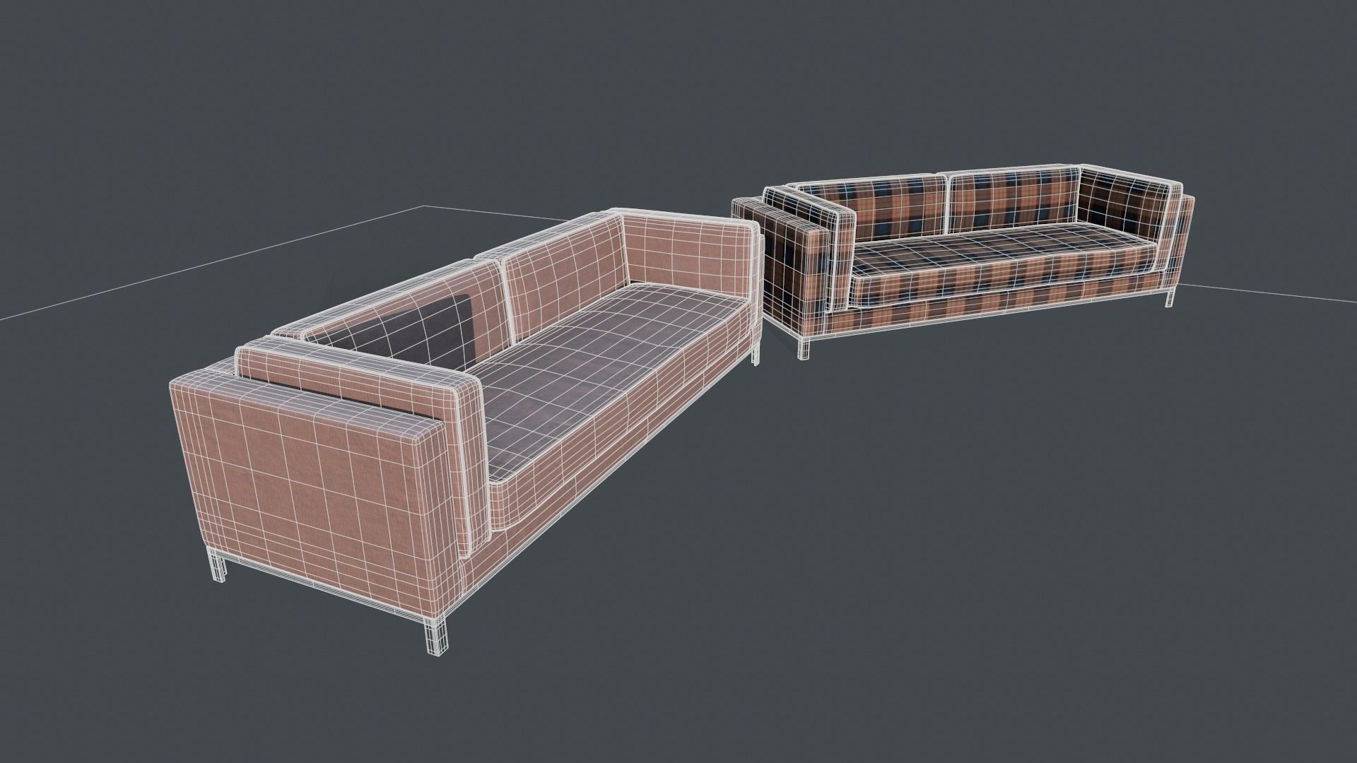 Modern Sofa Free low-poly 3D model_8