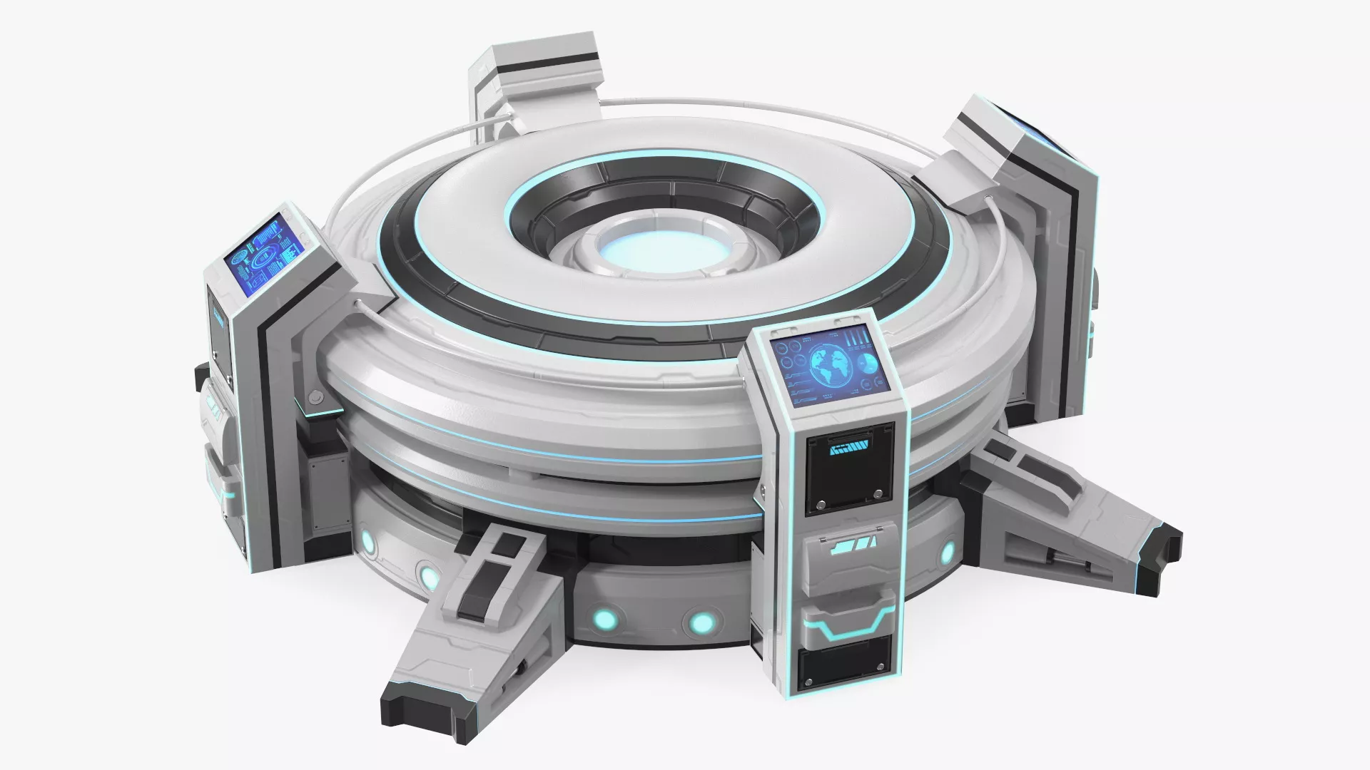 Futuristic Control Panel 3D model | CGTrader