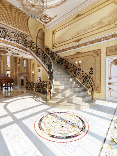 Interior classical mansion 3D model