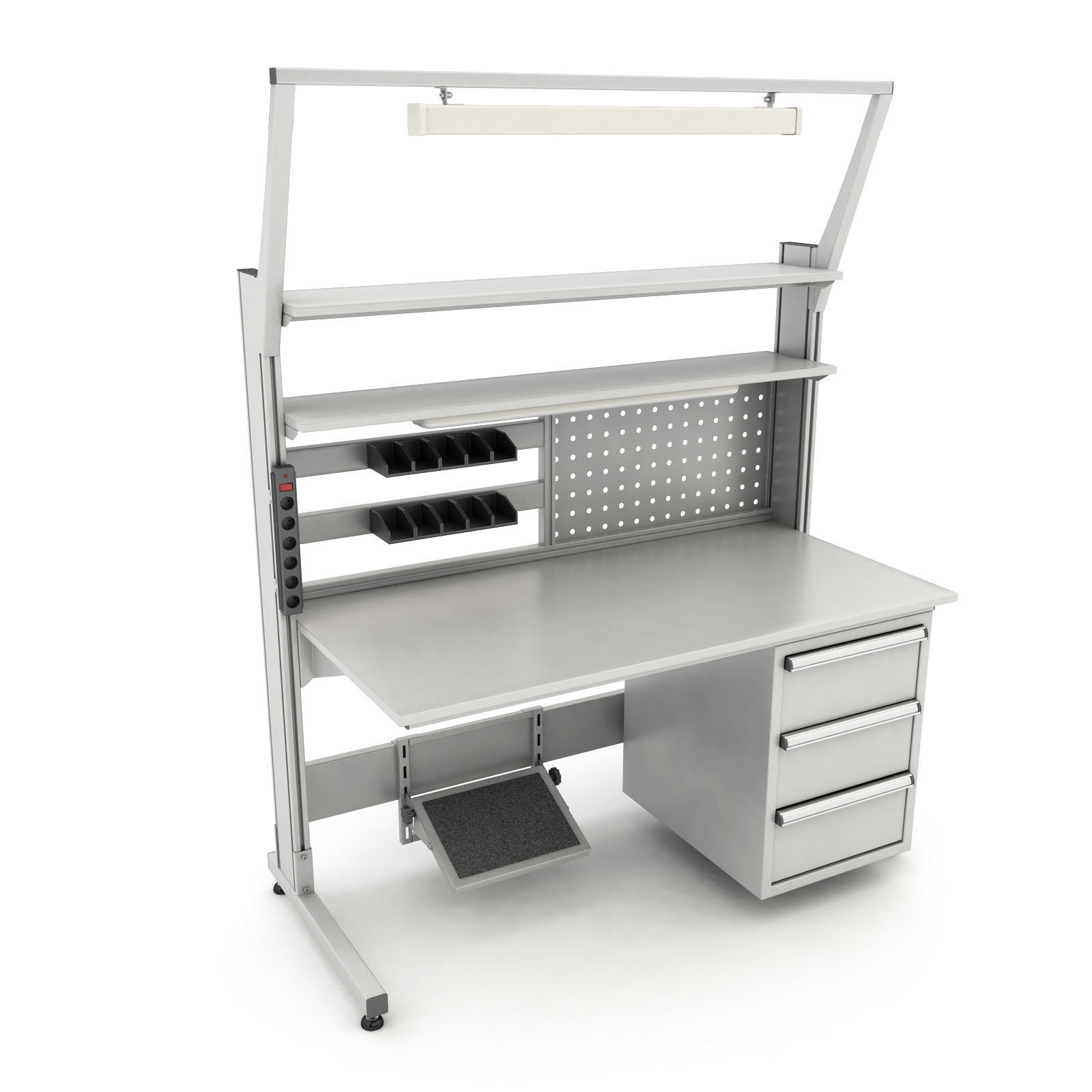 Antistatic table 3D model_0