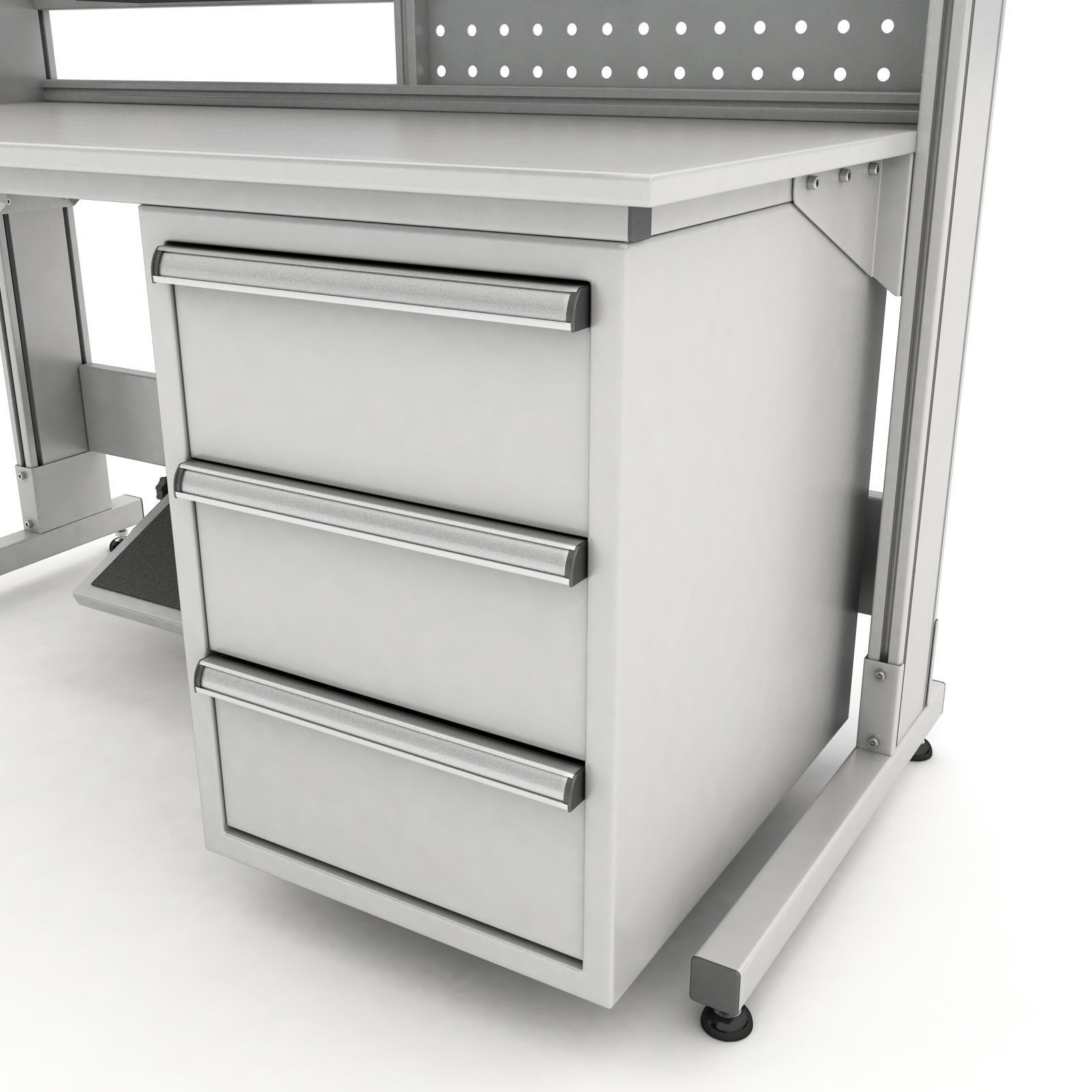 Antistatic table 3D model_7