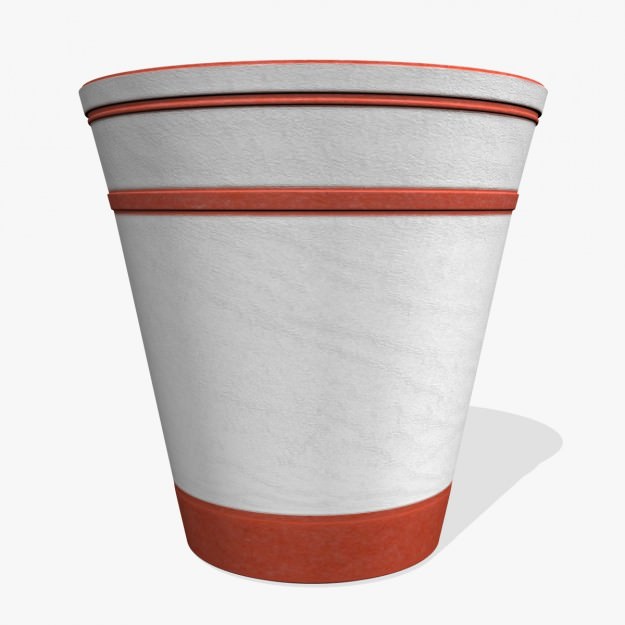 Fancy Pot Low-poly 3D model_2