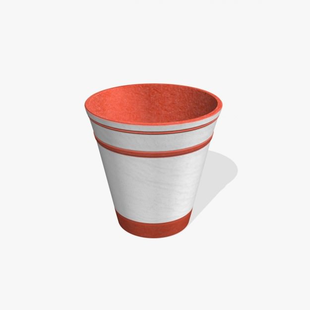 Fancy Pot Low-poly 3D model_1