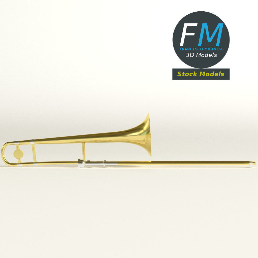 Trombone 3D model_3