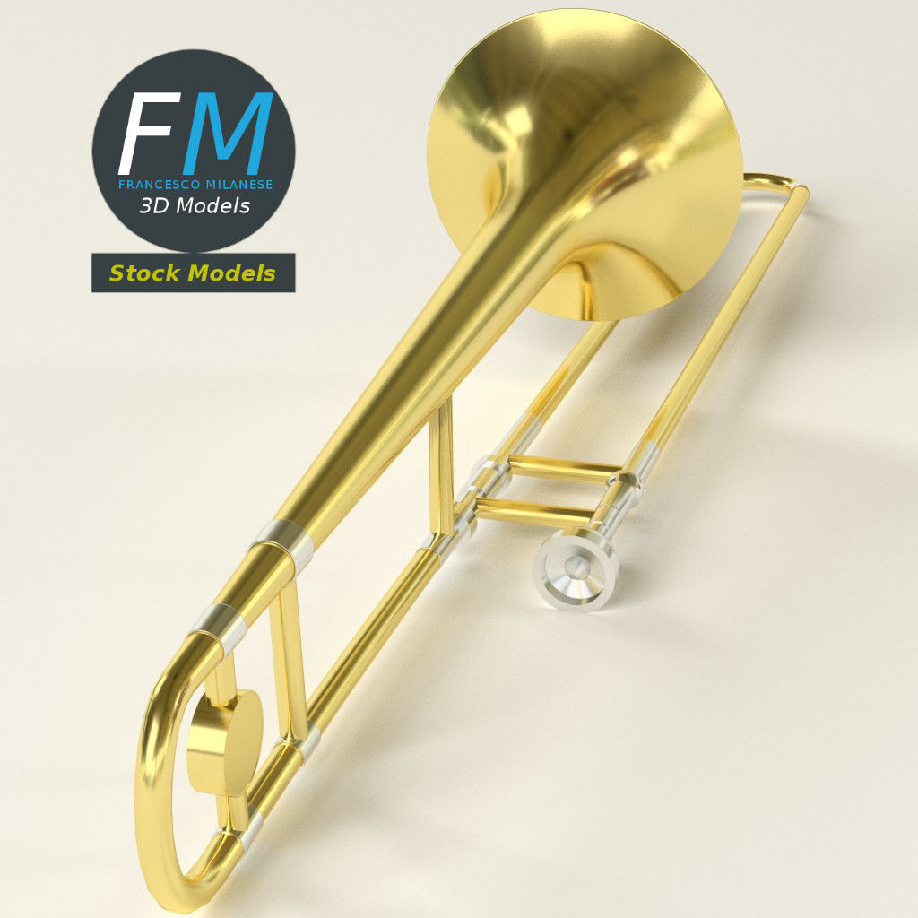 Trombone 3D model_5