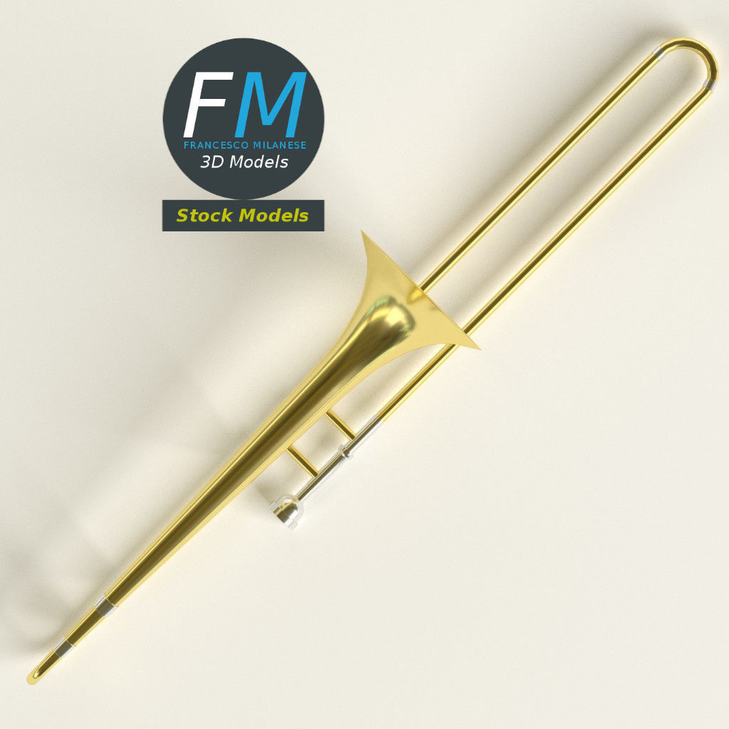 Trombone 3D model_6