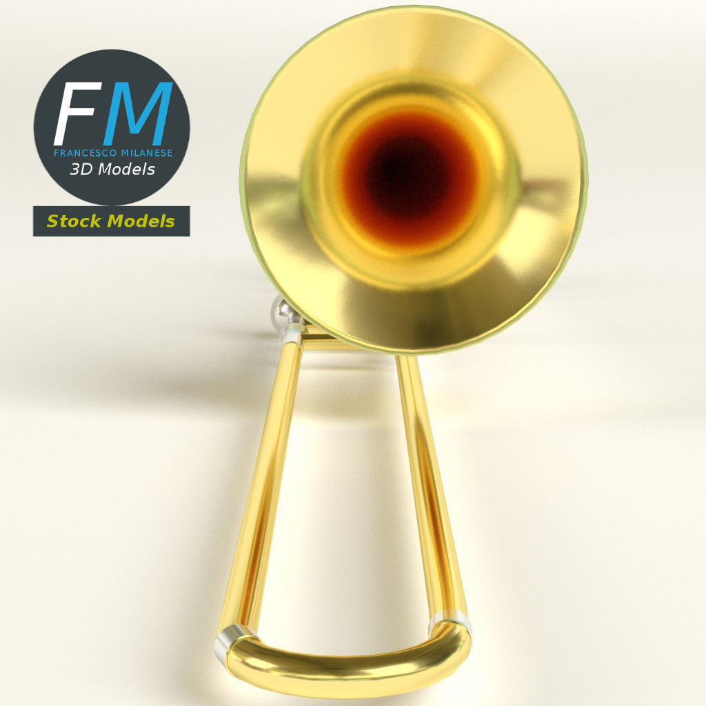 Trombone 3D model_4