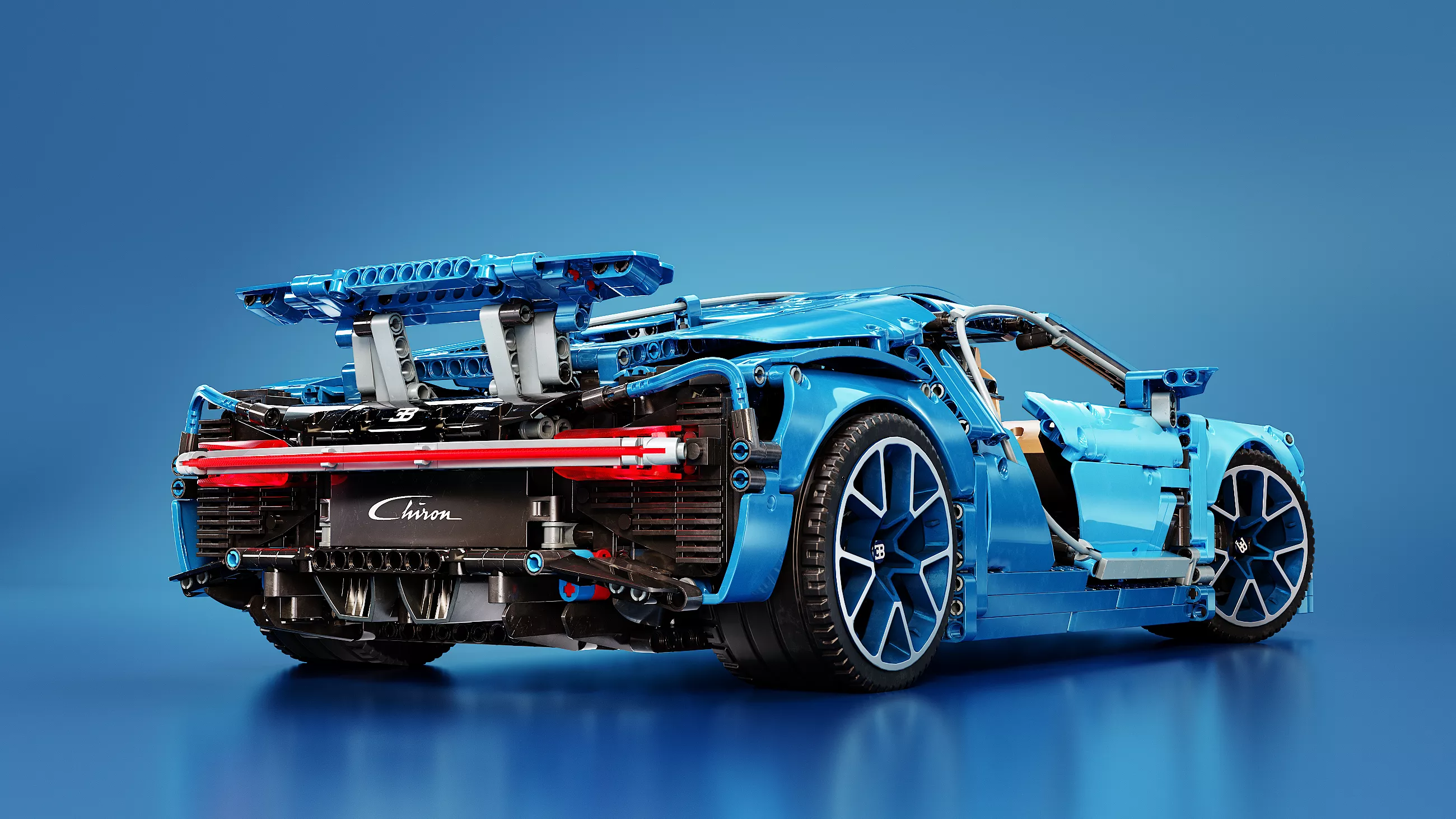 LEGO Technic Bugatti Chiron Blue Hypercar 3D model