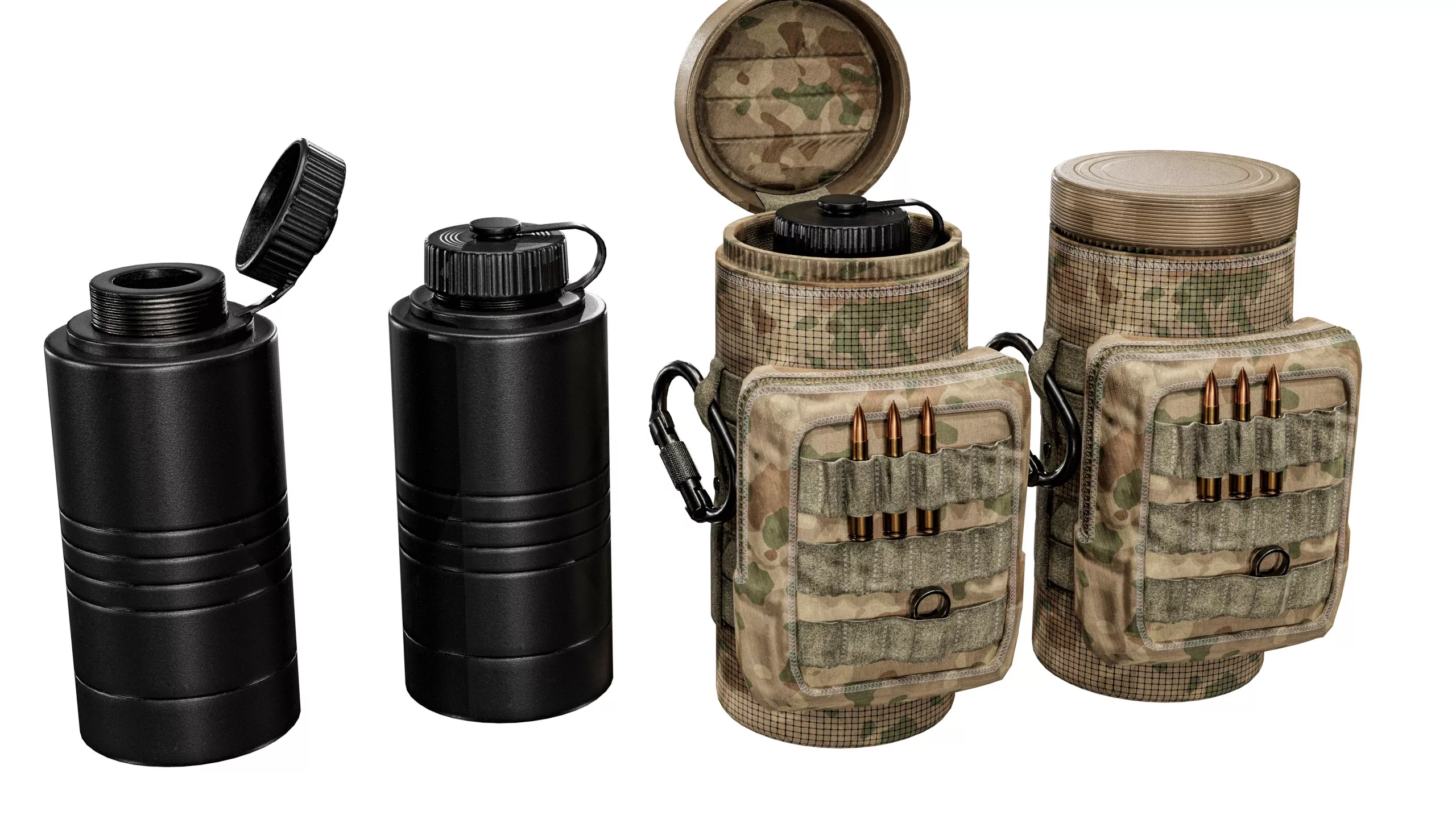 Tactical Survival Canister Low-poly 3D model
