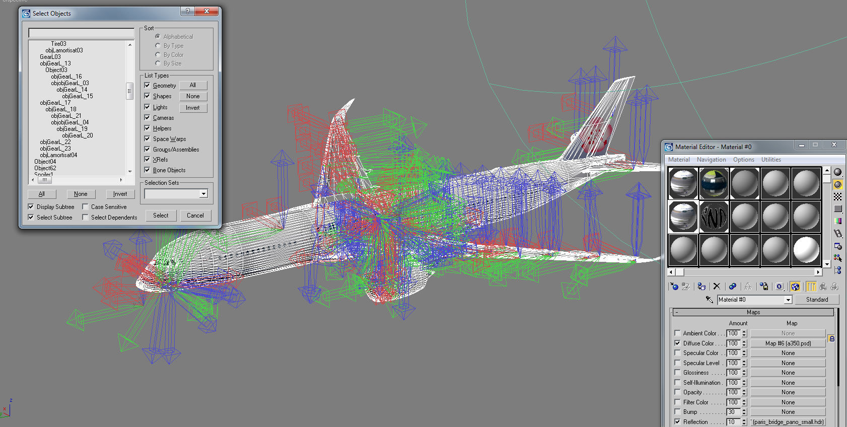 Airbus A350-900 XWB China airlines Syrmaticus Mikado livery Low-poly 3D model_16