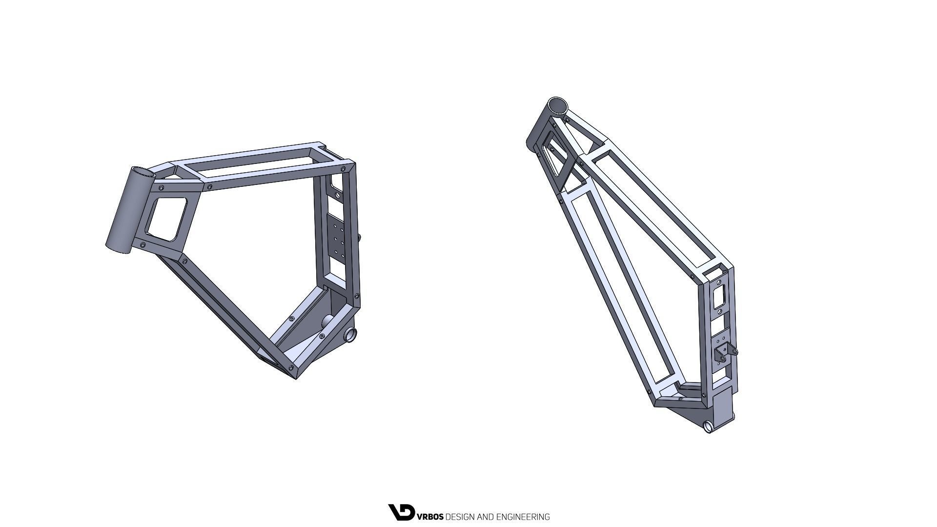 Electrical Bicycle Frame 3D model_3