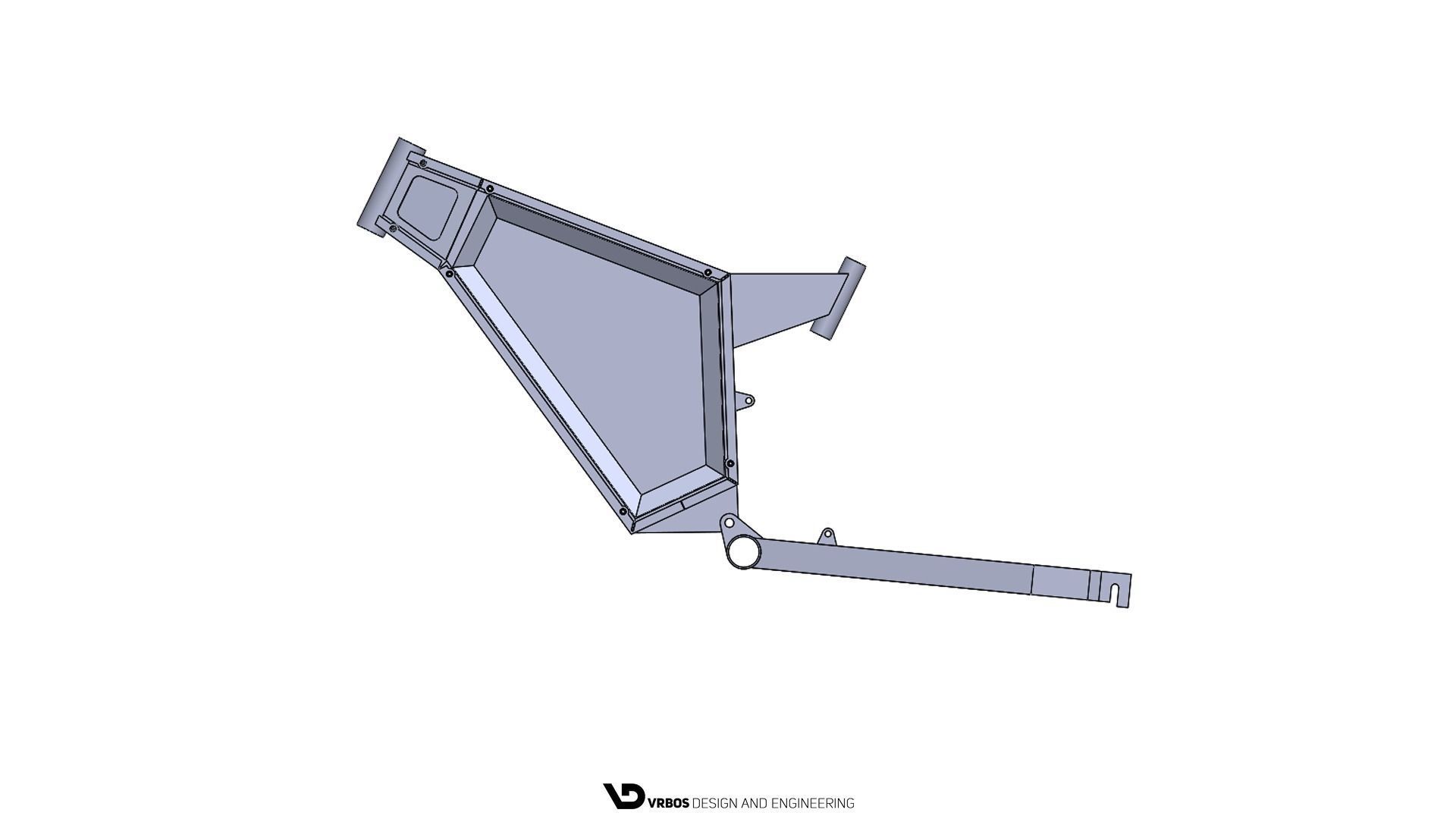 Electrical Bicycle Frame 3D model_9
