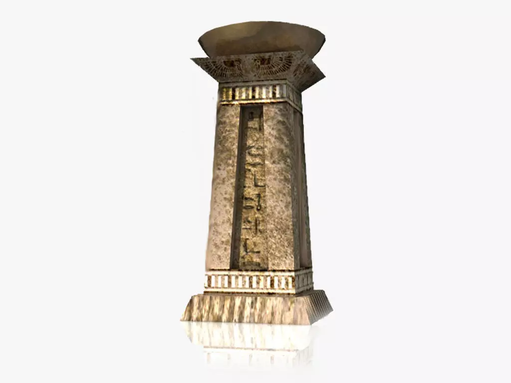 Ancient Egyptian brazier Low-poly 3D model_0