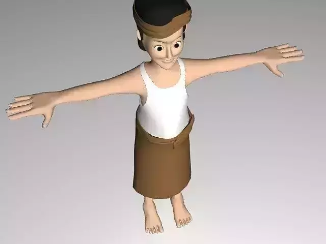 Cowboy cartoon character