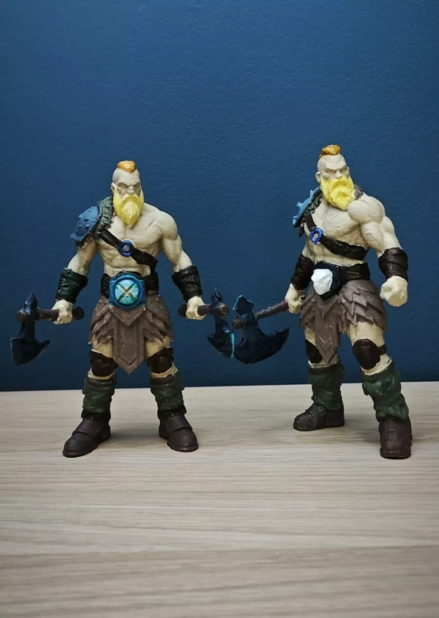 Vikings Set 4 Warrior Models 3D print model