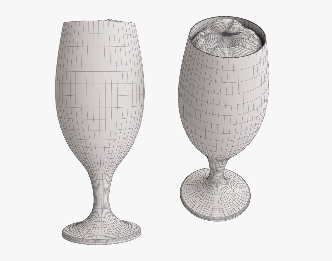 Beer pint 3D model_1