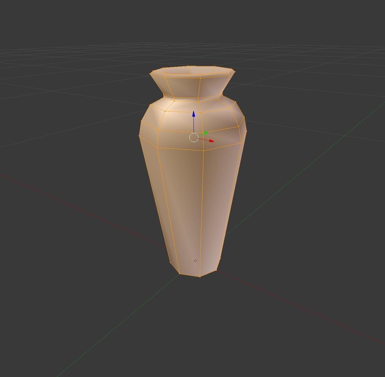 Small Porcelain Vase low-poly game ready Low-poly 3D model_1