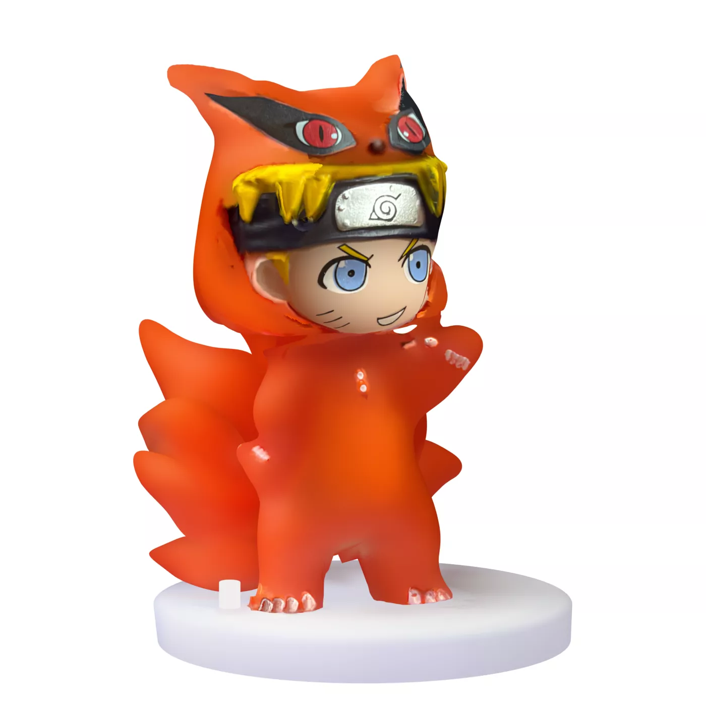 Naruto in Nine-Tailed Fox Costume - Textured 3D Scanned Figurine 3D print model