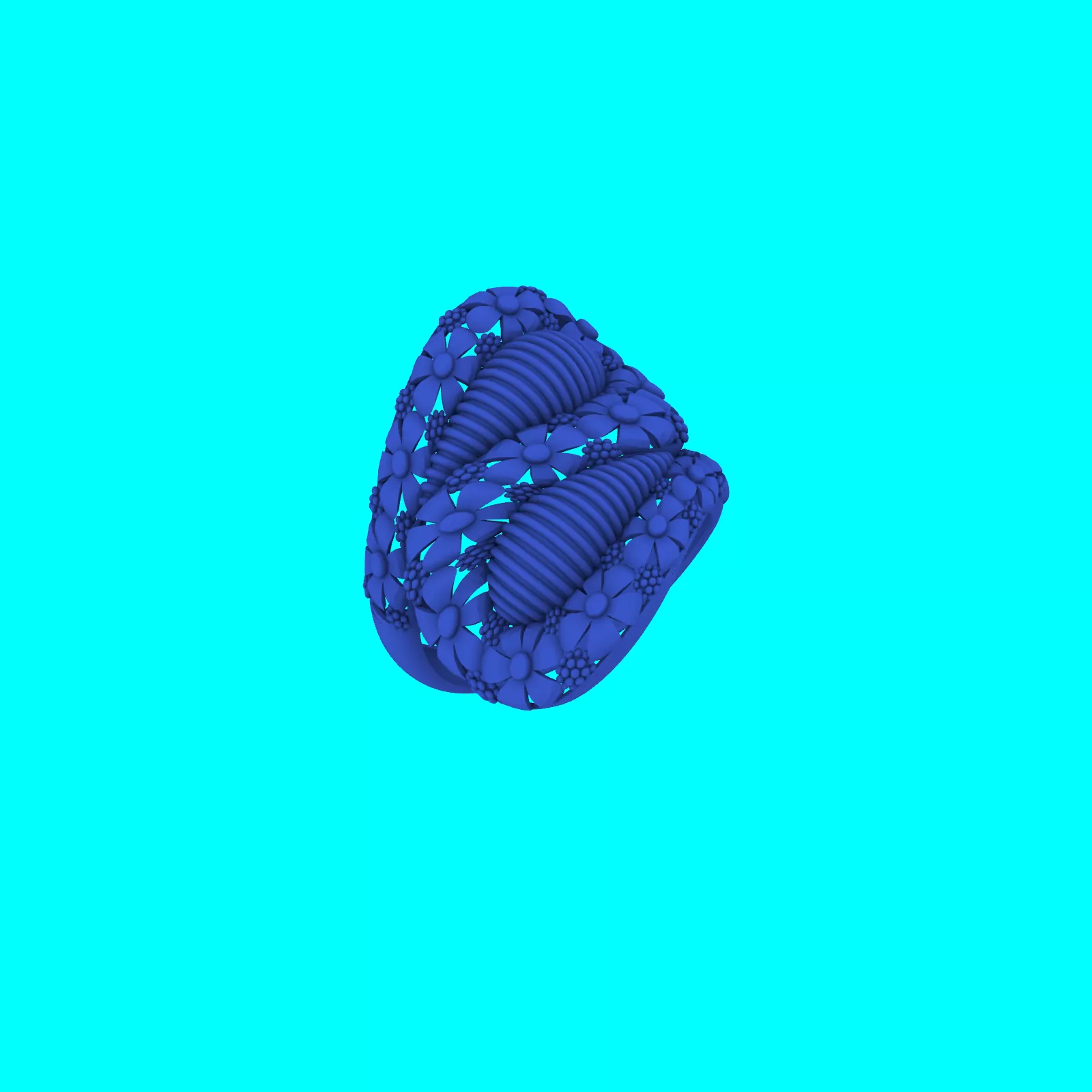 free Turkish Ring CAD Model Premium Jewelry Manufacturing 3D print model