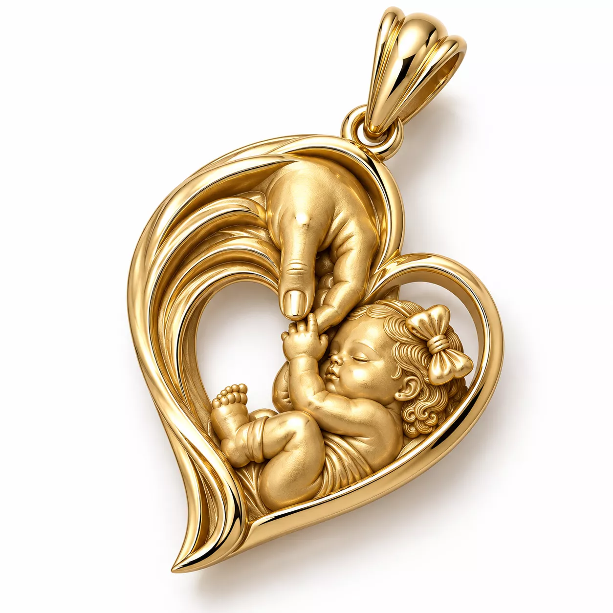 Baby pendant 3D print model