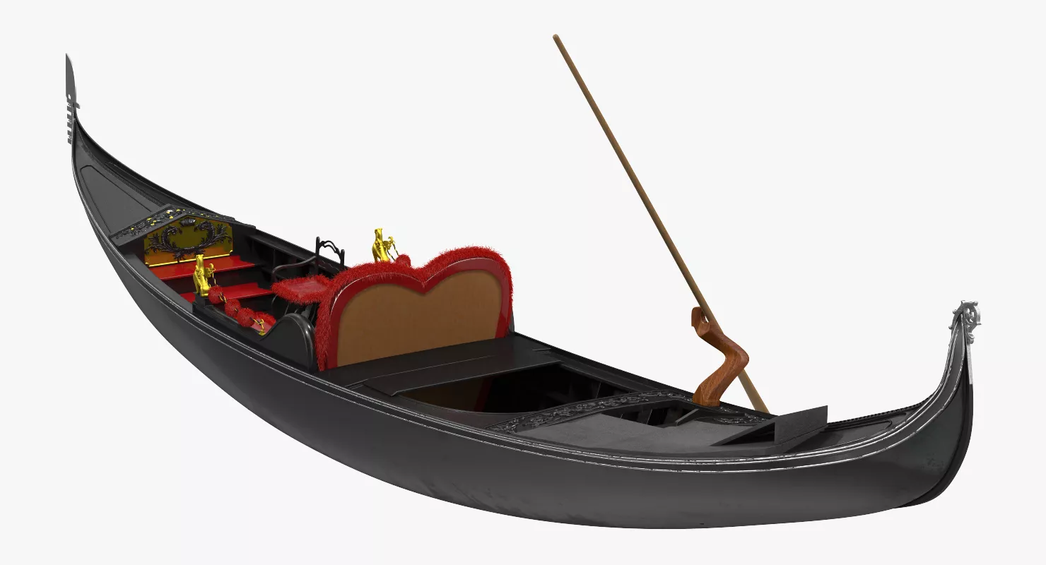 Venice Luxury Gondola 3D model