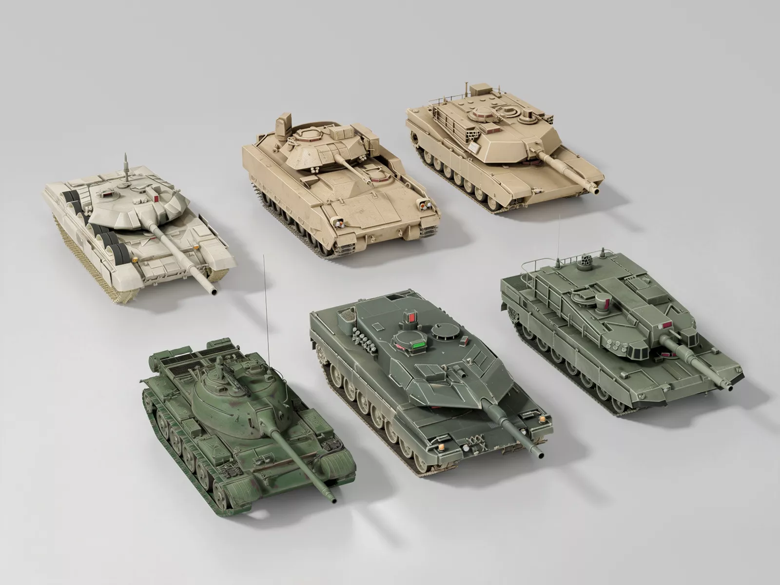 Modern Main Battle Tank 3D Model Collection 3D model | CGTrader