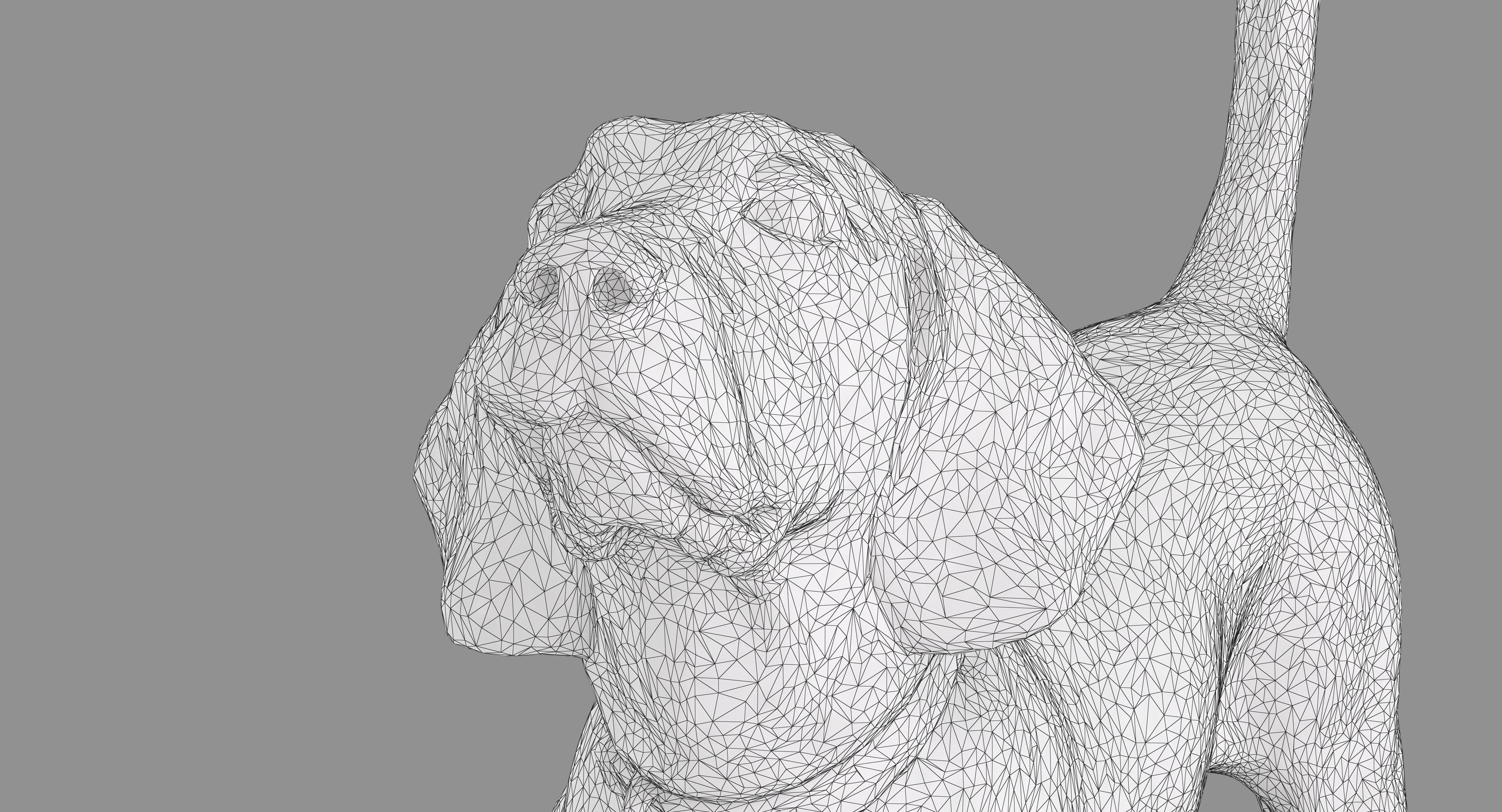 Beagle Standing 3D model_10