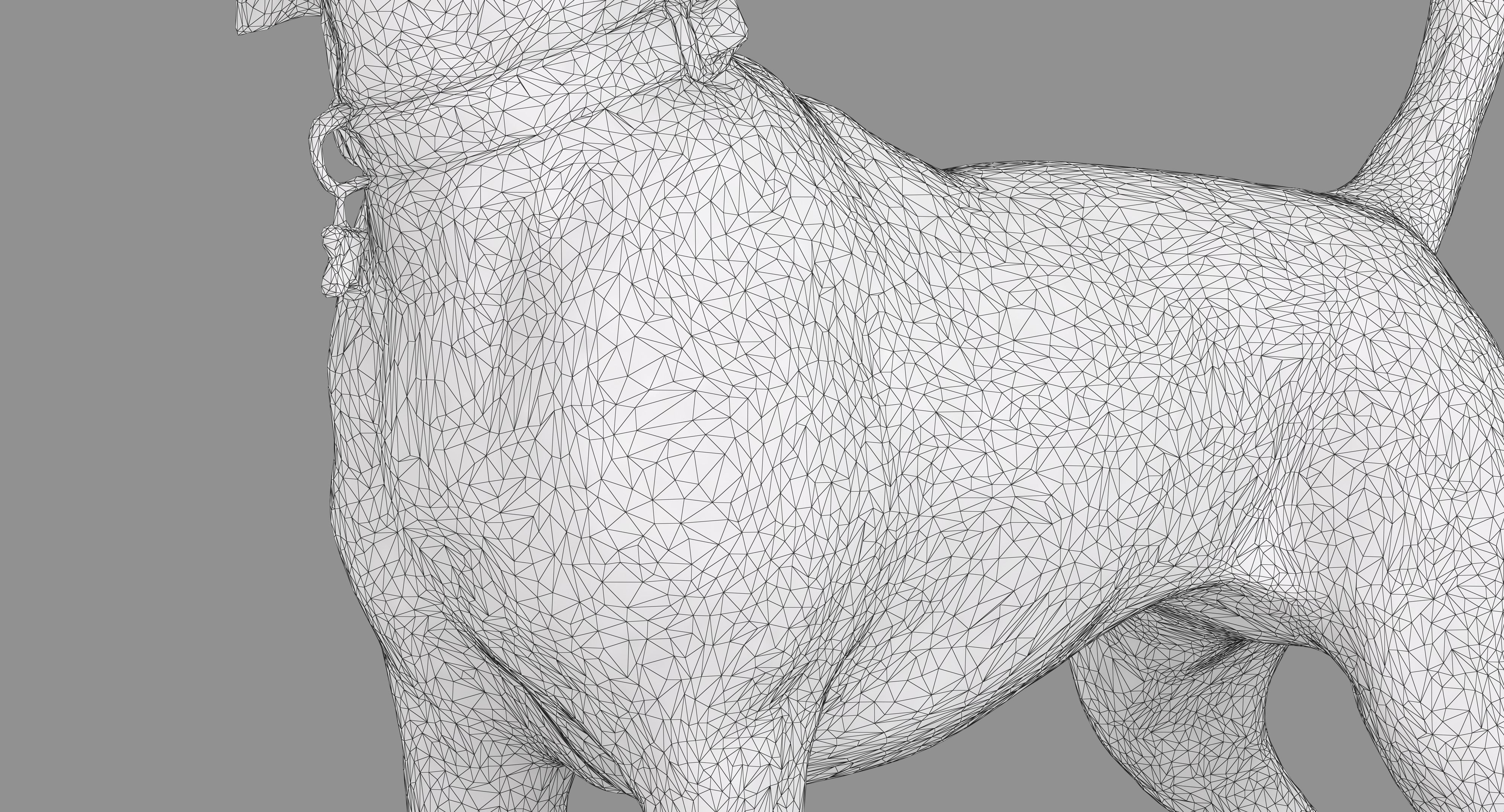 Beagle Standing 3D model_14