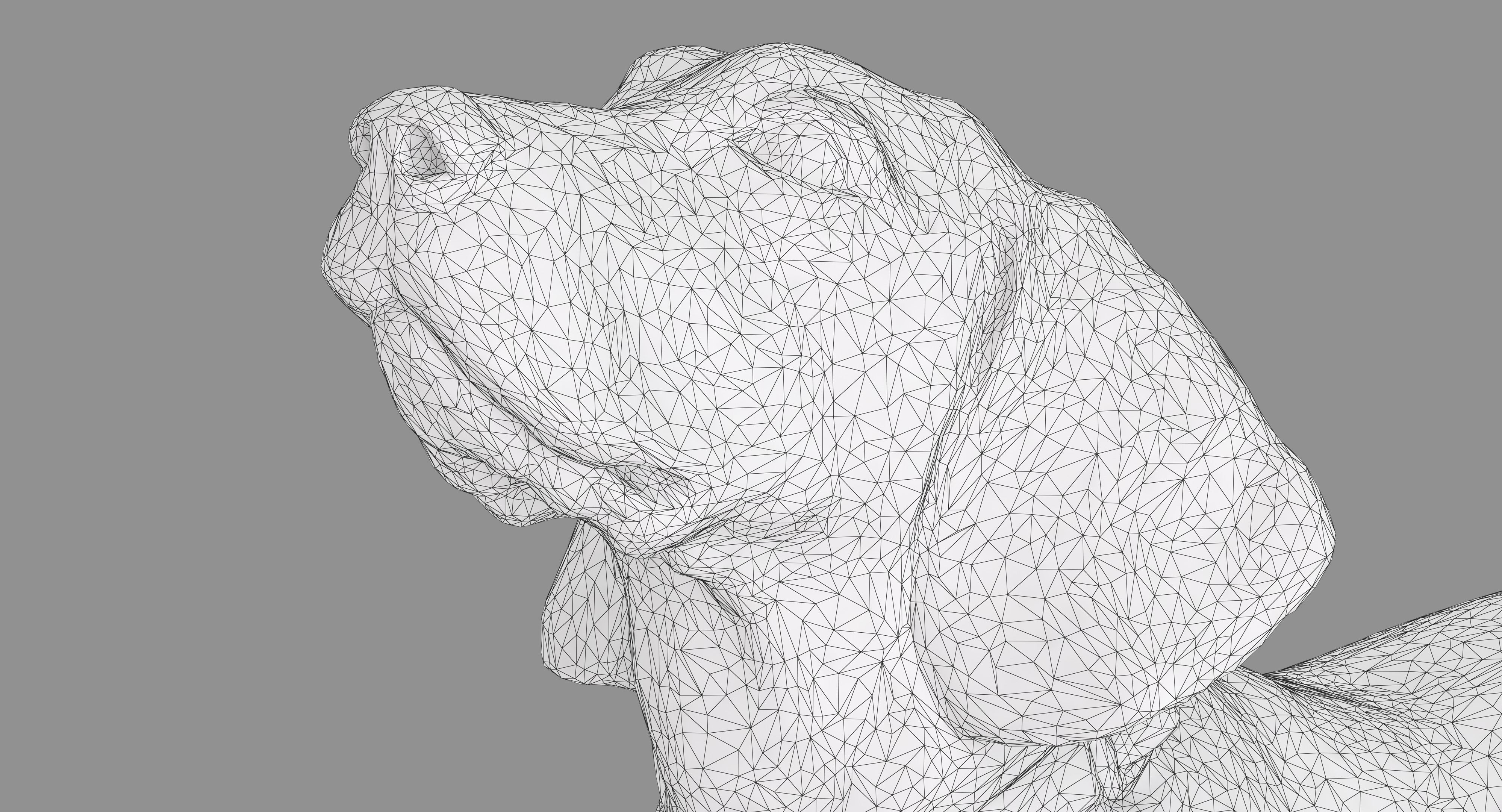 Beagle Standing 3D model_8