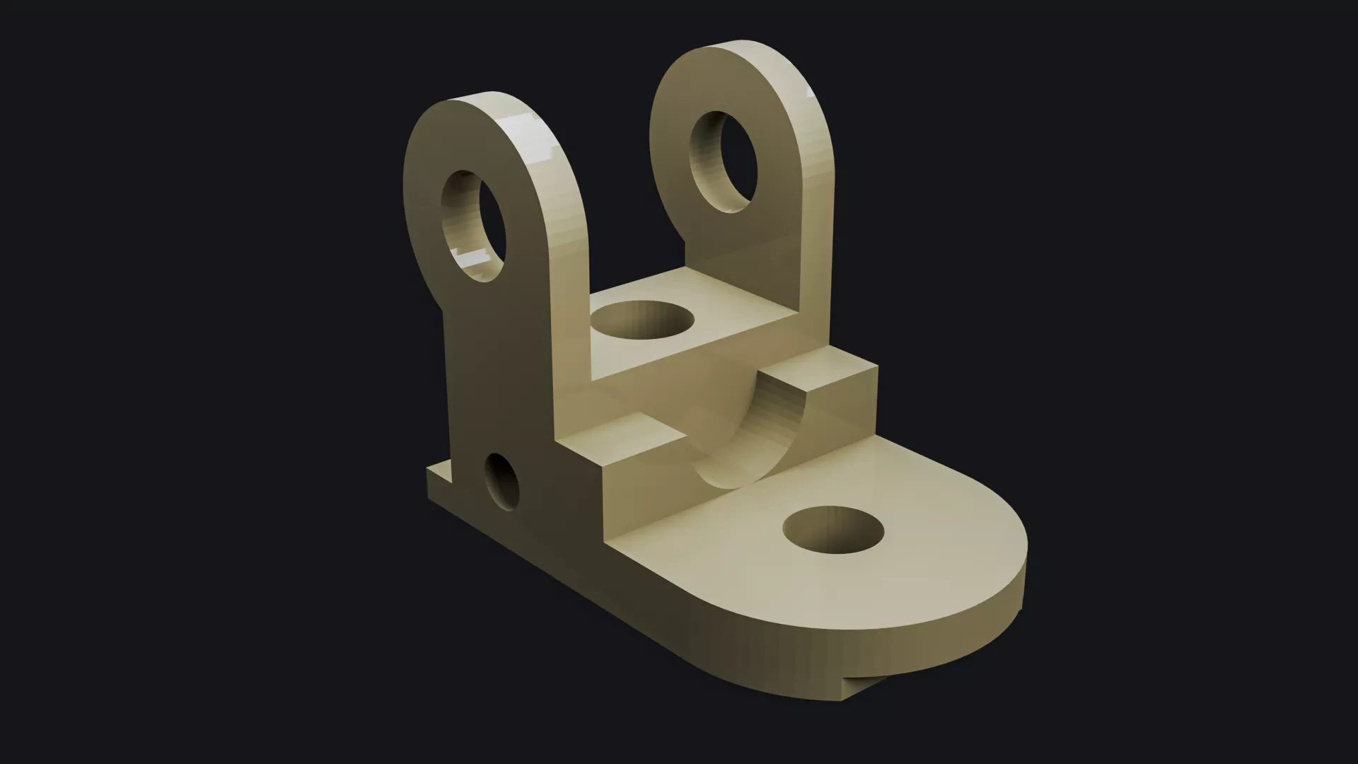 Mechanical Bracket Mount Part Hard Surface Free 3D model