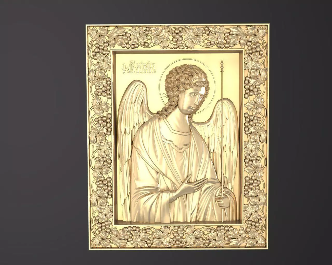 Russian icon 3D print model_0